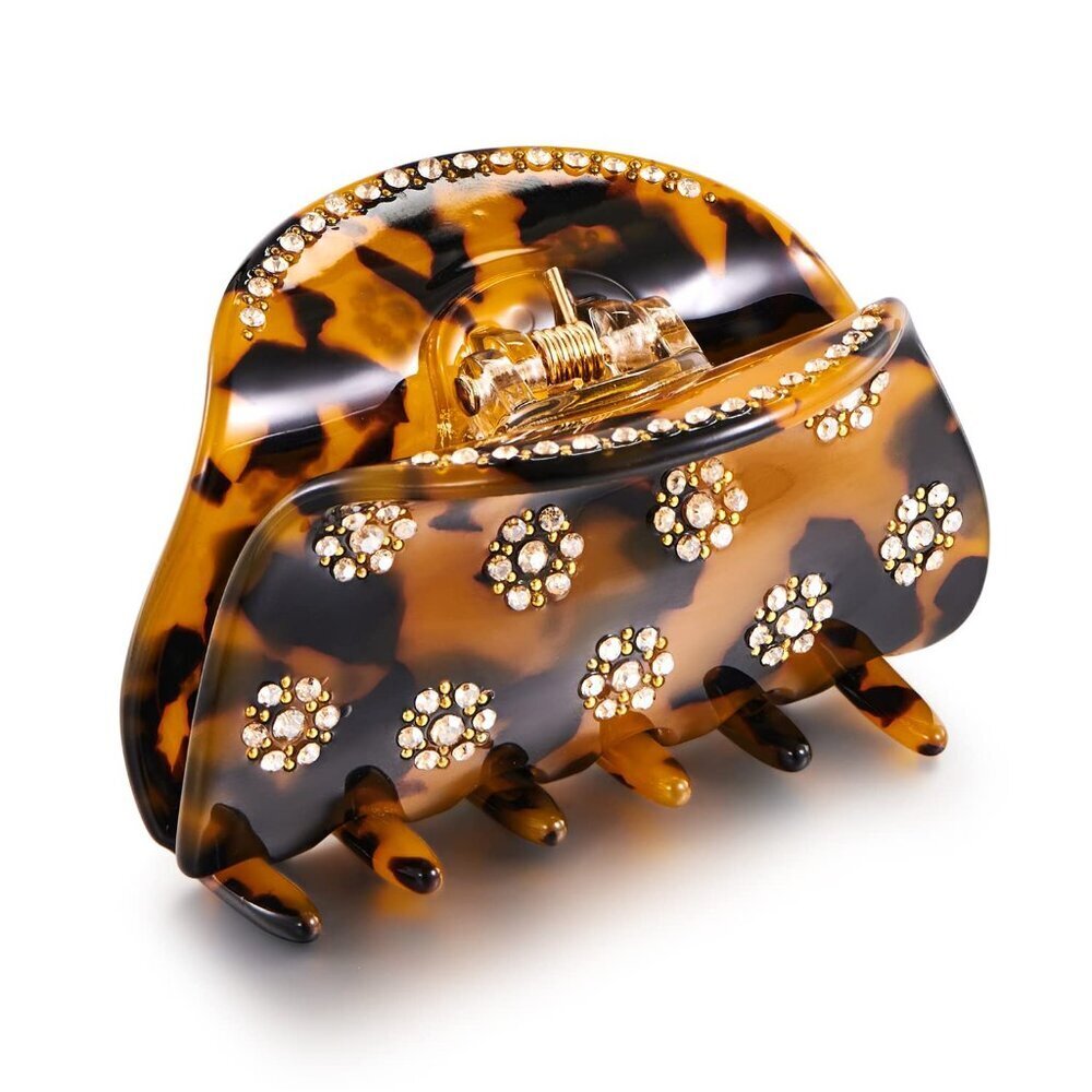 Tortoise Claw Clips For Women - Strong Thick Hair Styling Accessories With Claws